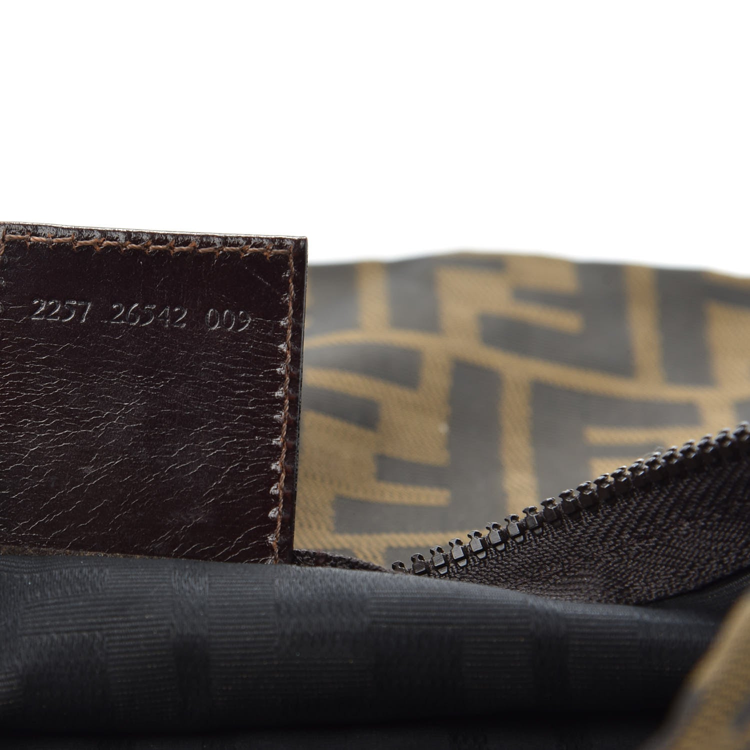 Fendi Zucca Zip Pouch Tobacco 6 of 9