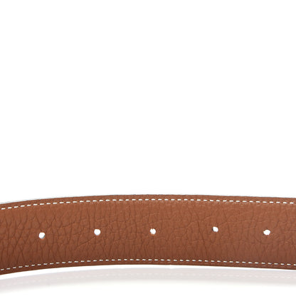 Hermes Box Togo 32mm Belt Strap 115 Black Gold 5 of 7