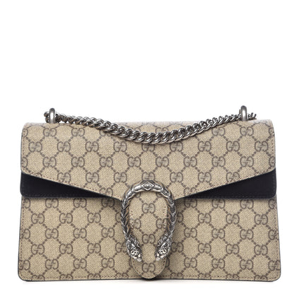 Gucci GG Supreme Monogram Small Dionysus Shoulder Bag Black 1 of 15