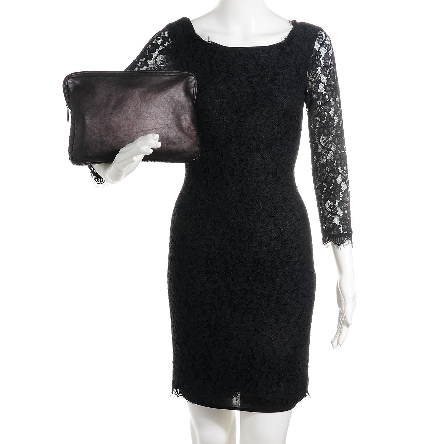 Bottega Veneta Calf Intrecciato Clutch Nero Black 2 of 9