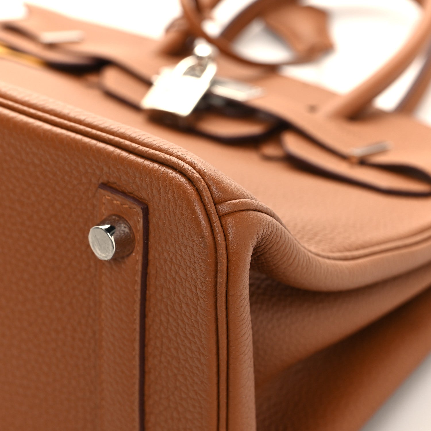 Hermes Togo Swift Officier Birkin 30 Gold Ambre 10 of 12