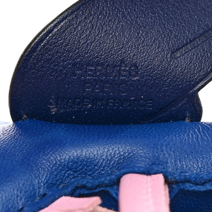 Hermes Milo Lambskin Grigri Rodeo Pegase Horse Bag Charm PM Bleu France Mauve Sylvestre Bleu Saphir 4 of 5