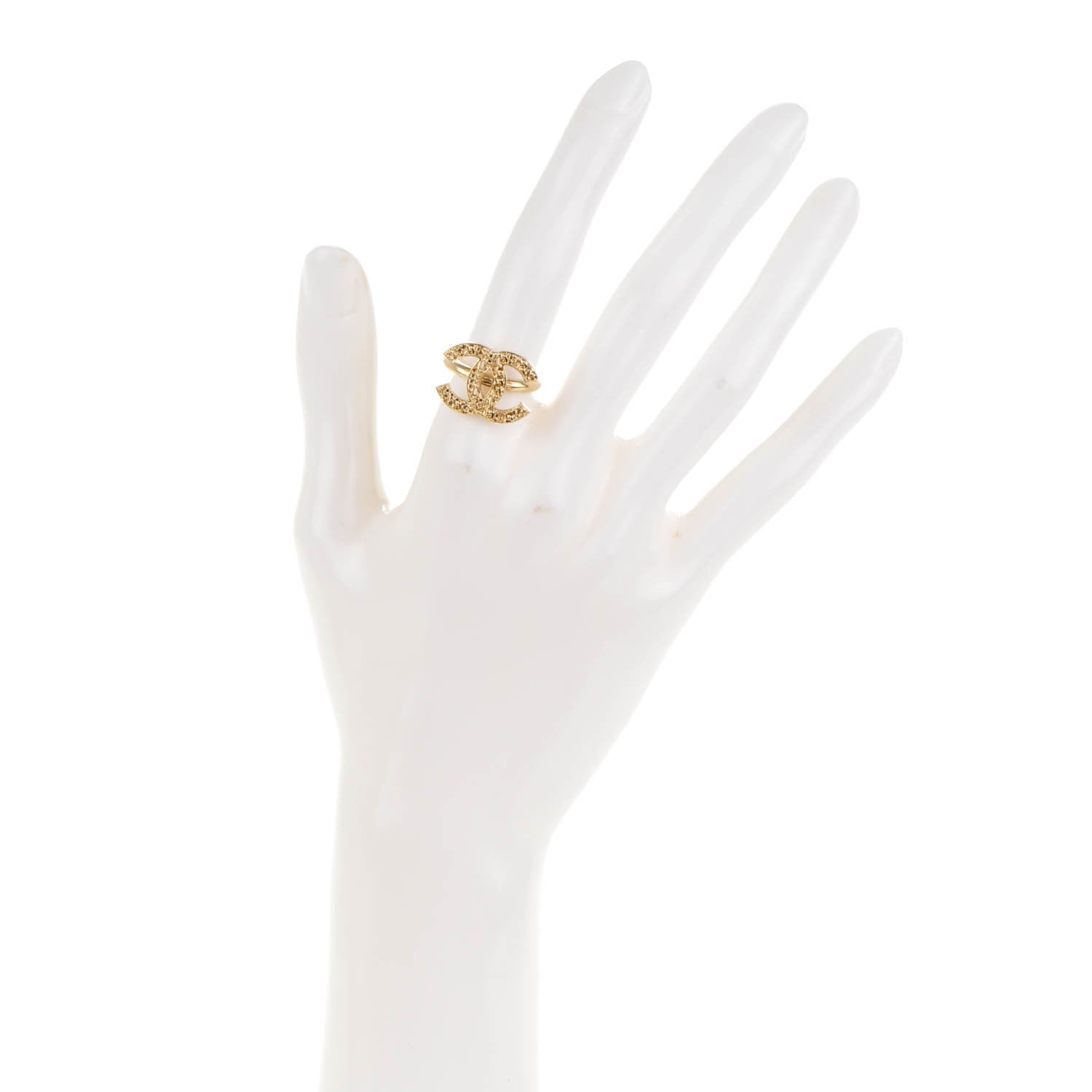 Chanel CC Logo Ring 6 Gold 2 of 4
