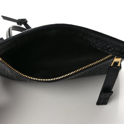 Loewe Calfskin Embossed Mini Repeat T Pouch Black 5 of 8