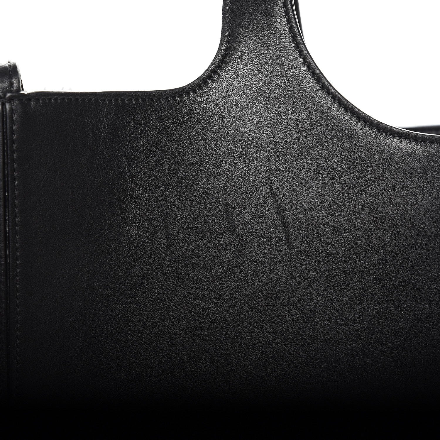 Celine Supple Natural Calfskin Medium Tri-Fold Bag Black 11 of 13