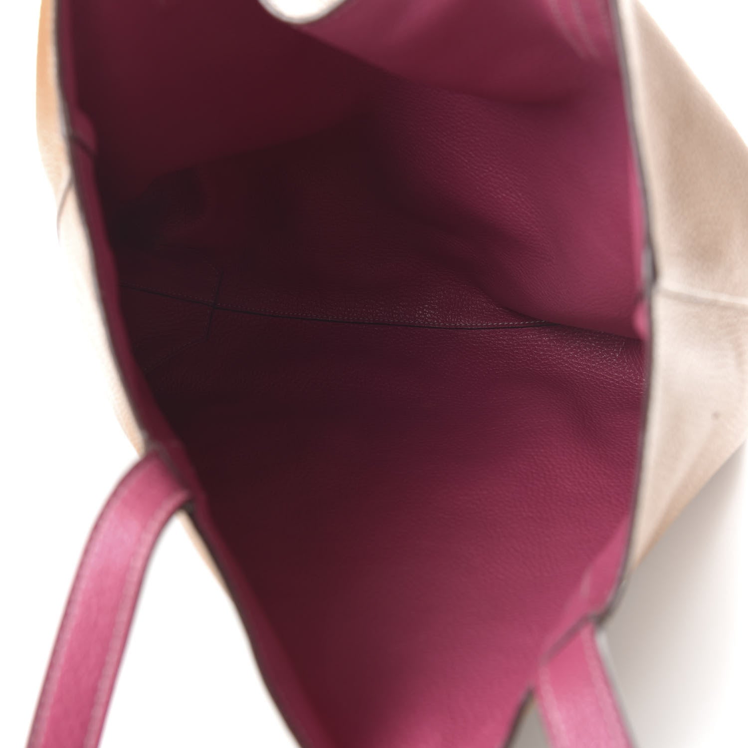 Hermes Taurillon Clemence Double Sens 45 Reversible Tote Marron D'Inde Tosca 5 of 18