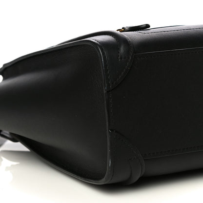 Celine Smooth Calfskin Nano Luggage Black 9 of 16