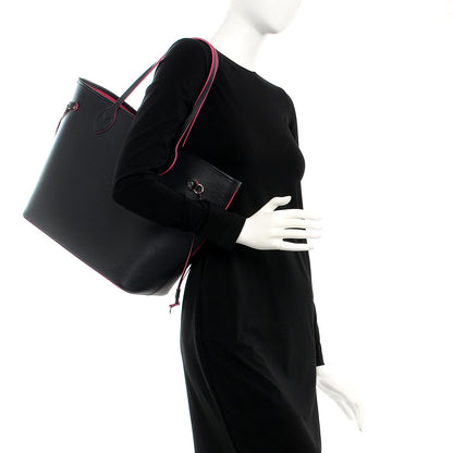 Louis Vuitton Epi Neverfull MM Black Hot Pink 2 of 8