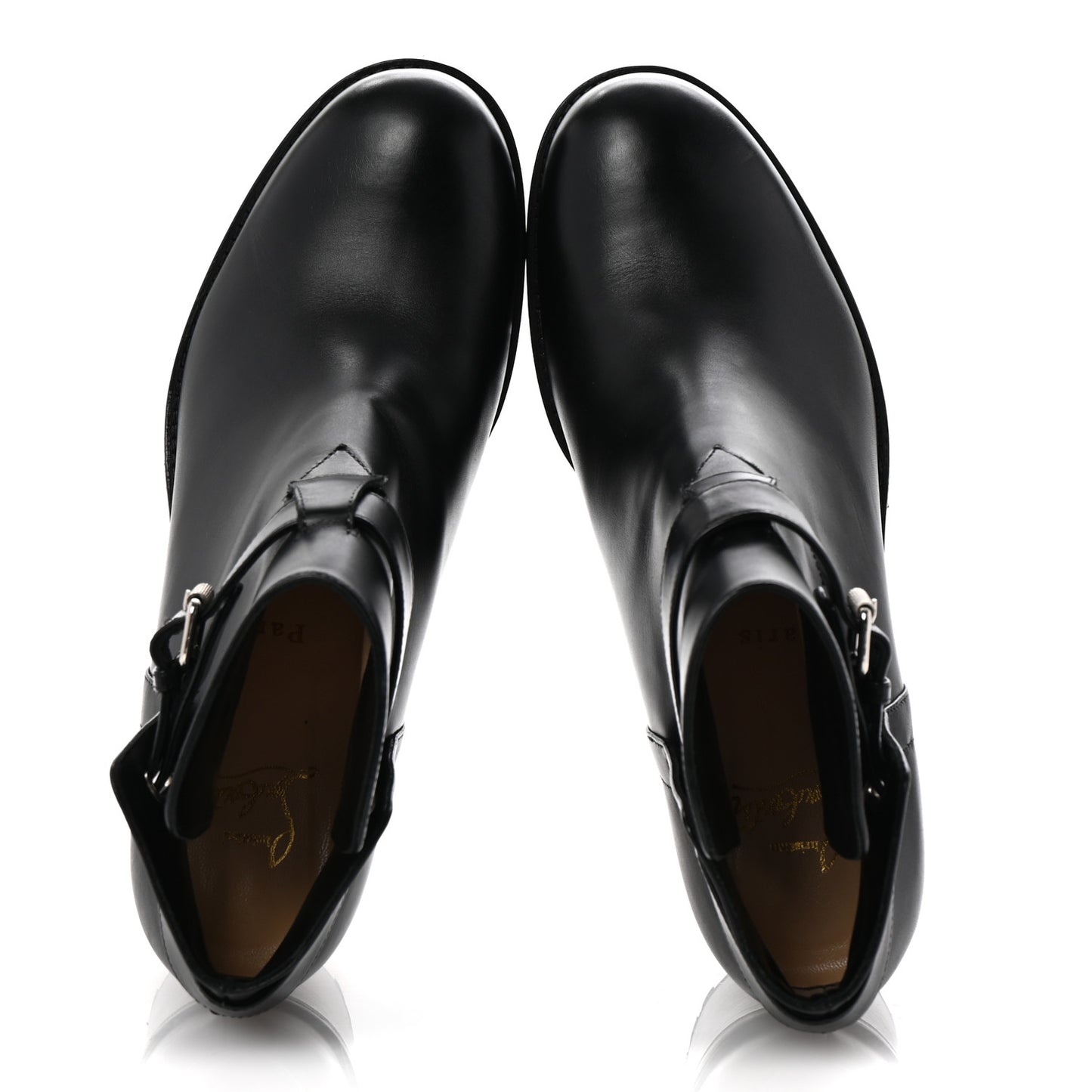 Calfskin Communa 70 Ankle Boots 38 Black