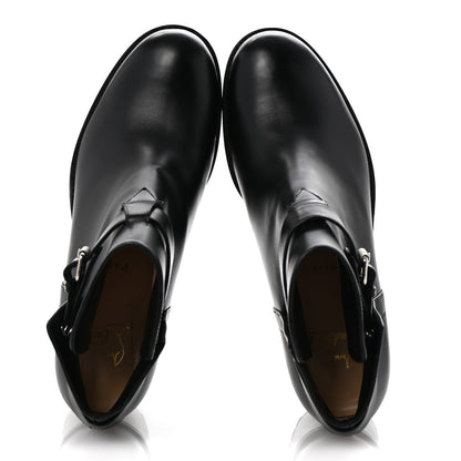 Christian Louboutin Calfskin Communa 70 Ankle Boots 38 Black 2 of 10