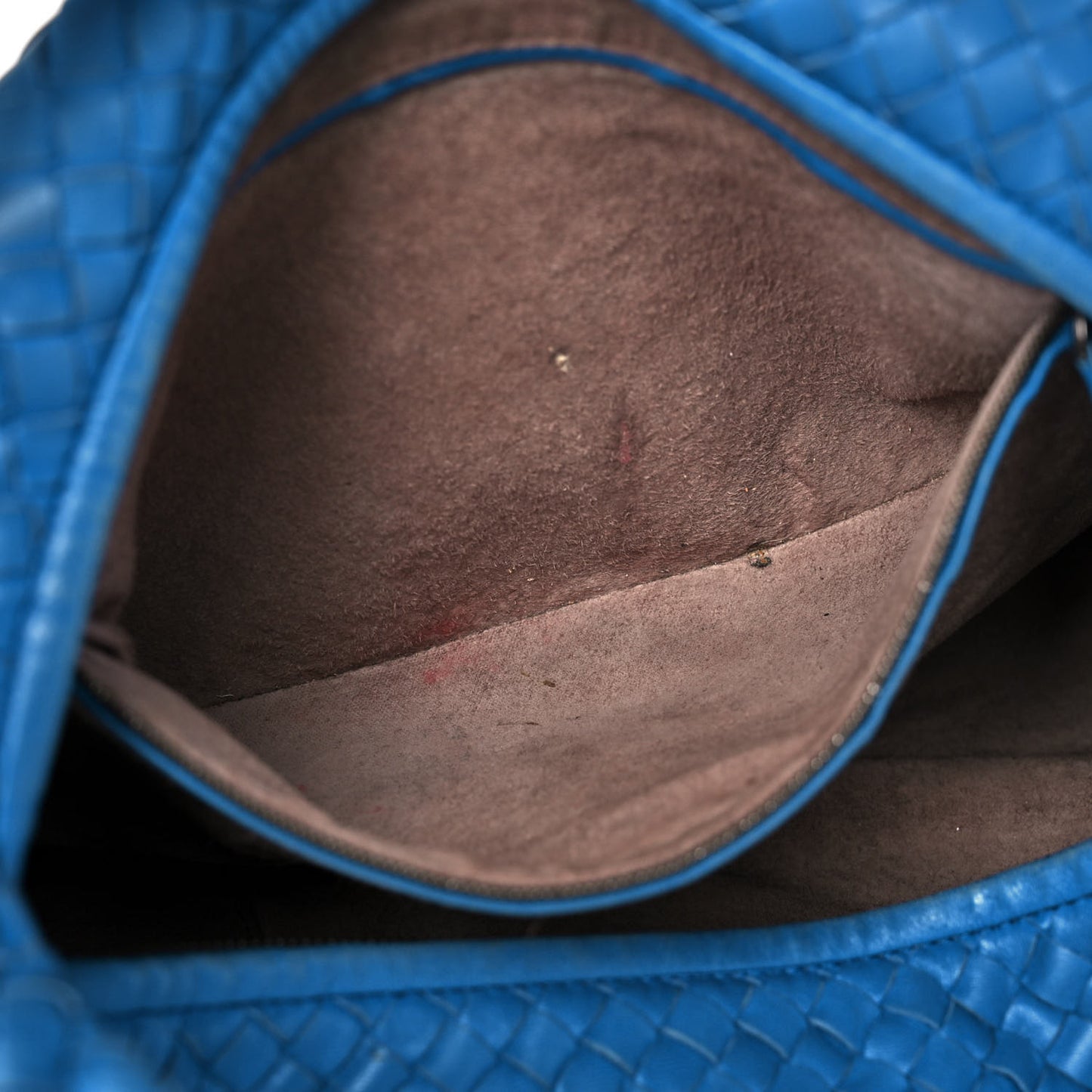 Nappa Intrecciato Large Veneta Hobo Signal Blue