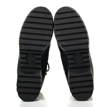 Louis Vuitton Suede Calfskin Laureate Platform Desert Boots 36 Black 4 of 4