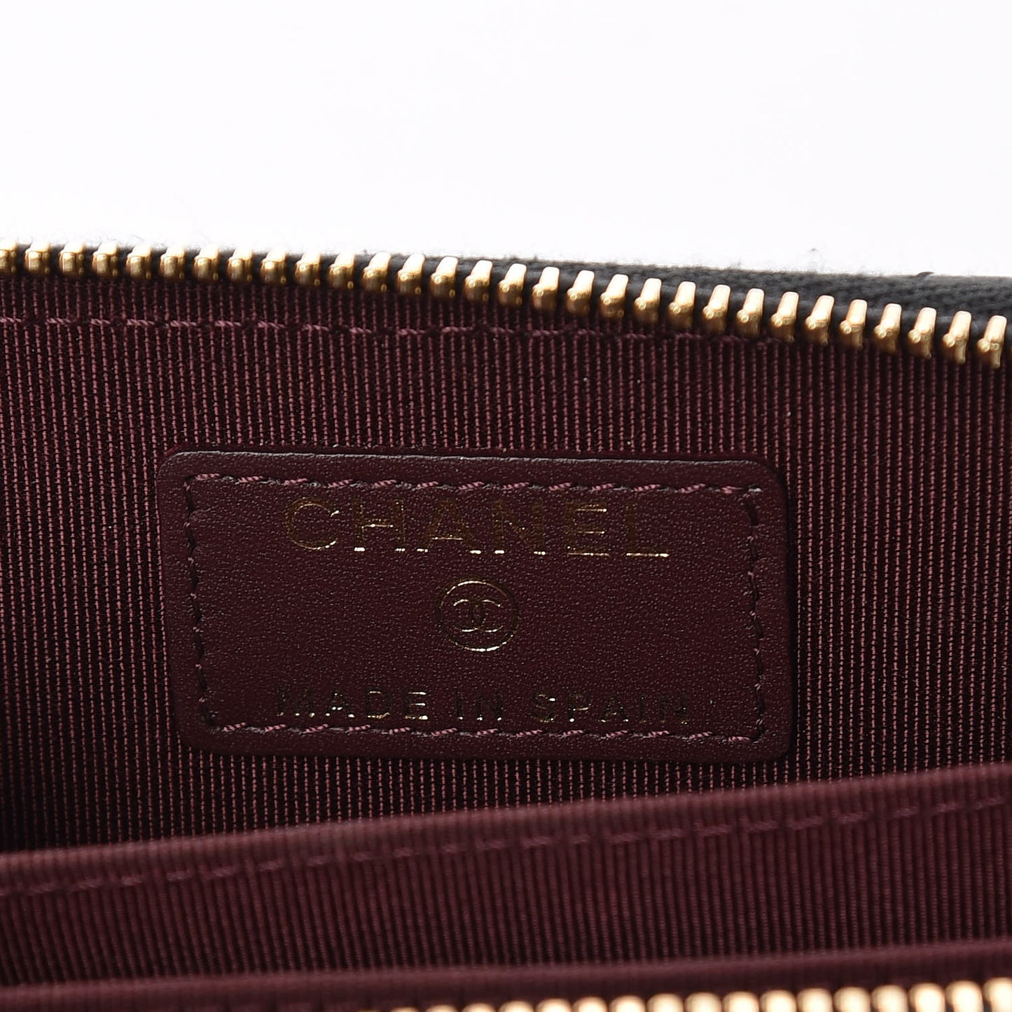 Caviar Quilted Zip Coin Purse Black