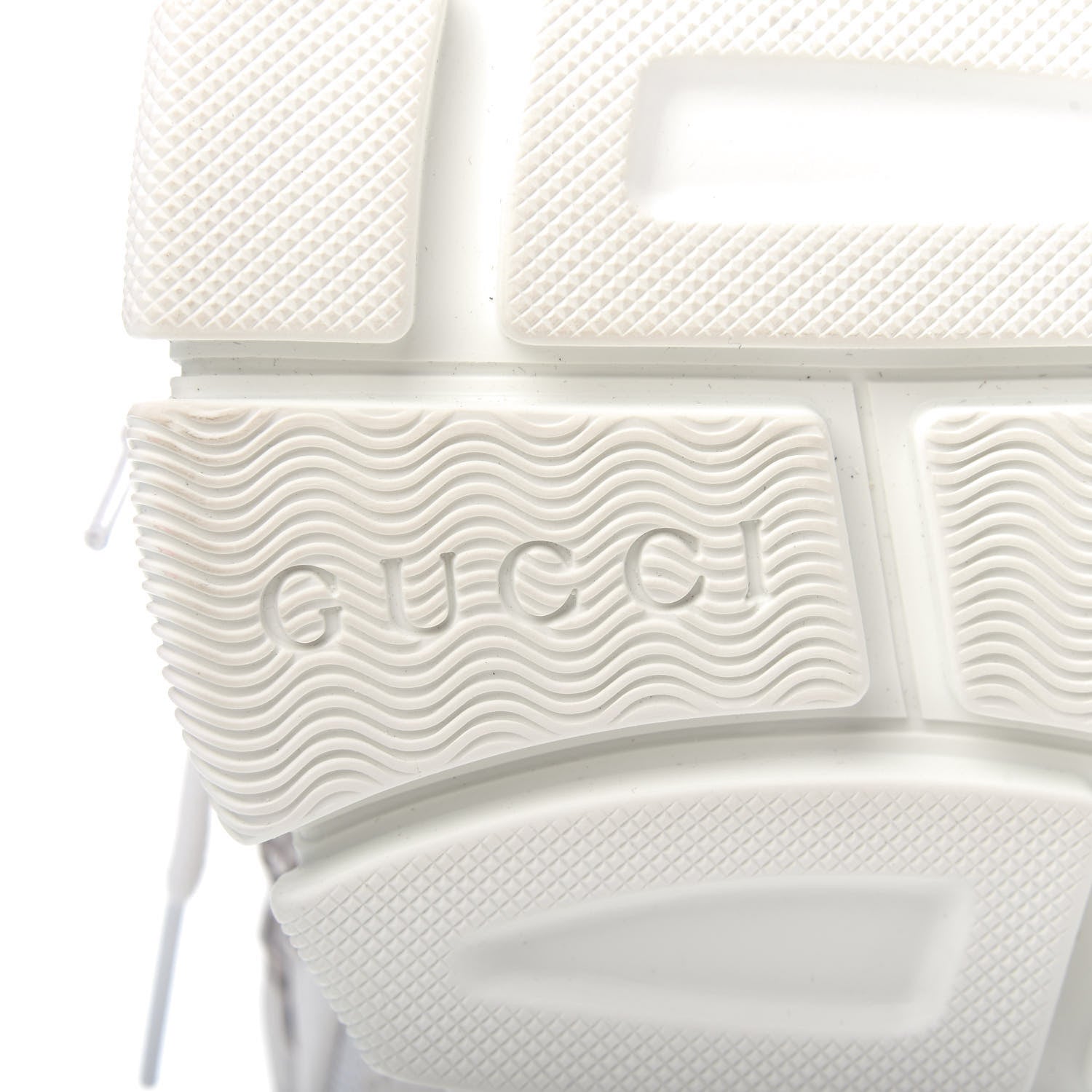 Gucci X SEGA Mesh Calfskin Suede Womens Flashtrek Sneakers 37.5 Great White 9 of 10