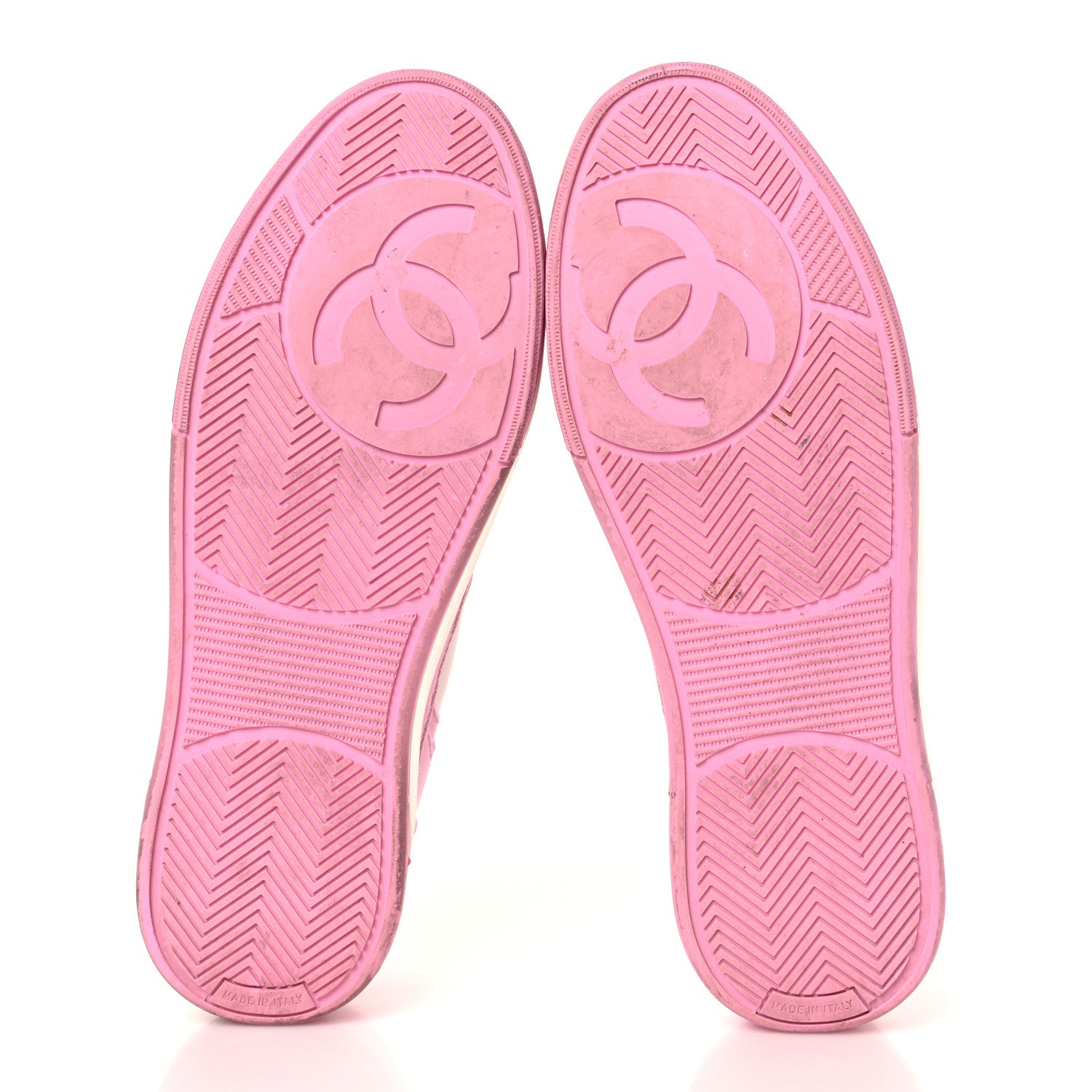 Chanel Cotton Sneakers 39 Pink White 6 of 8