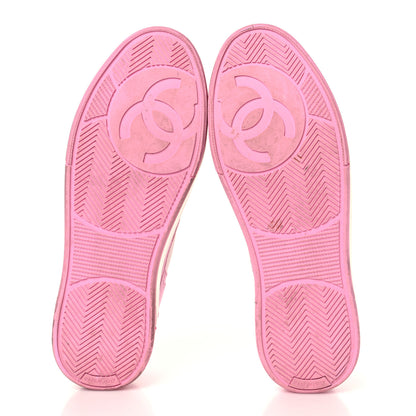 Chanel Cotton Sneakers 39 Pink White 6 of 8