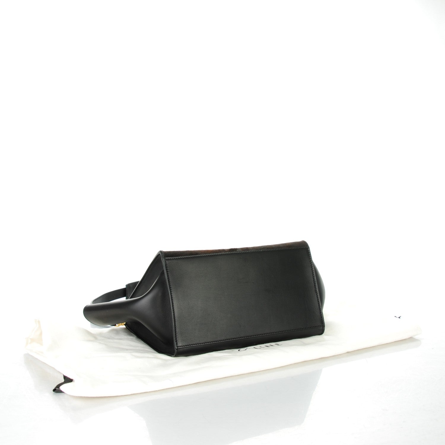 Celine Shaded Pony Hair Calfskin Medium Trapeze Brown 4 of 7
