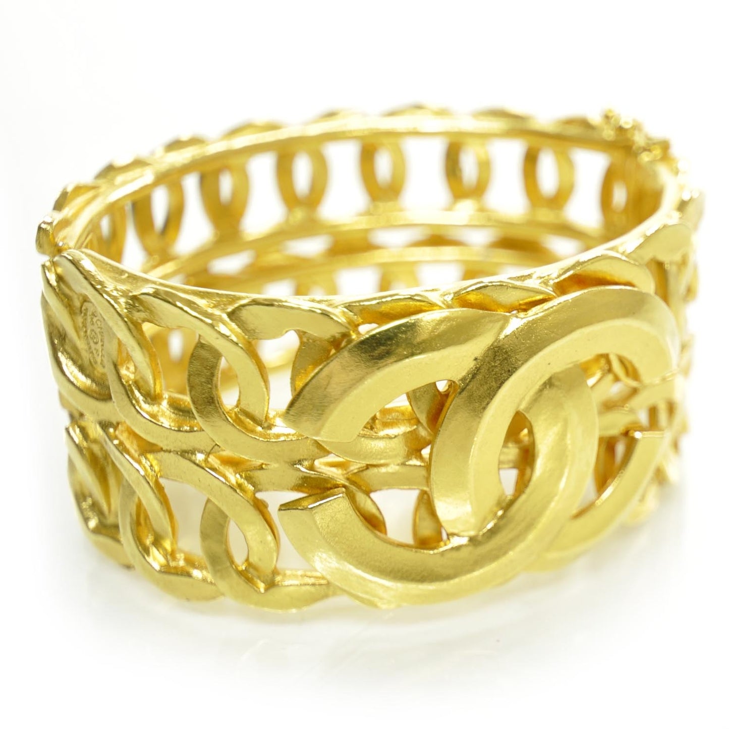 CC Wide Bracelet Gold