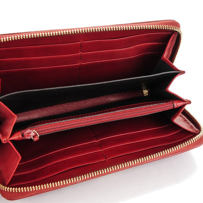 Gucci Guccissima Sukey Zip Around Wallet Red 5 of 8