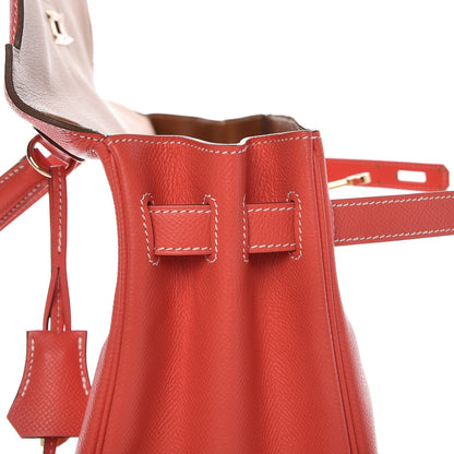 Hermes Epsom Verso Kelly Retourne 35 Rose Jaipur Gold 26 of 32
