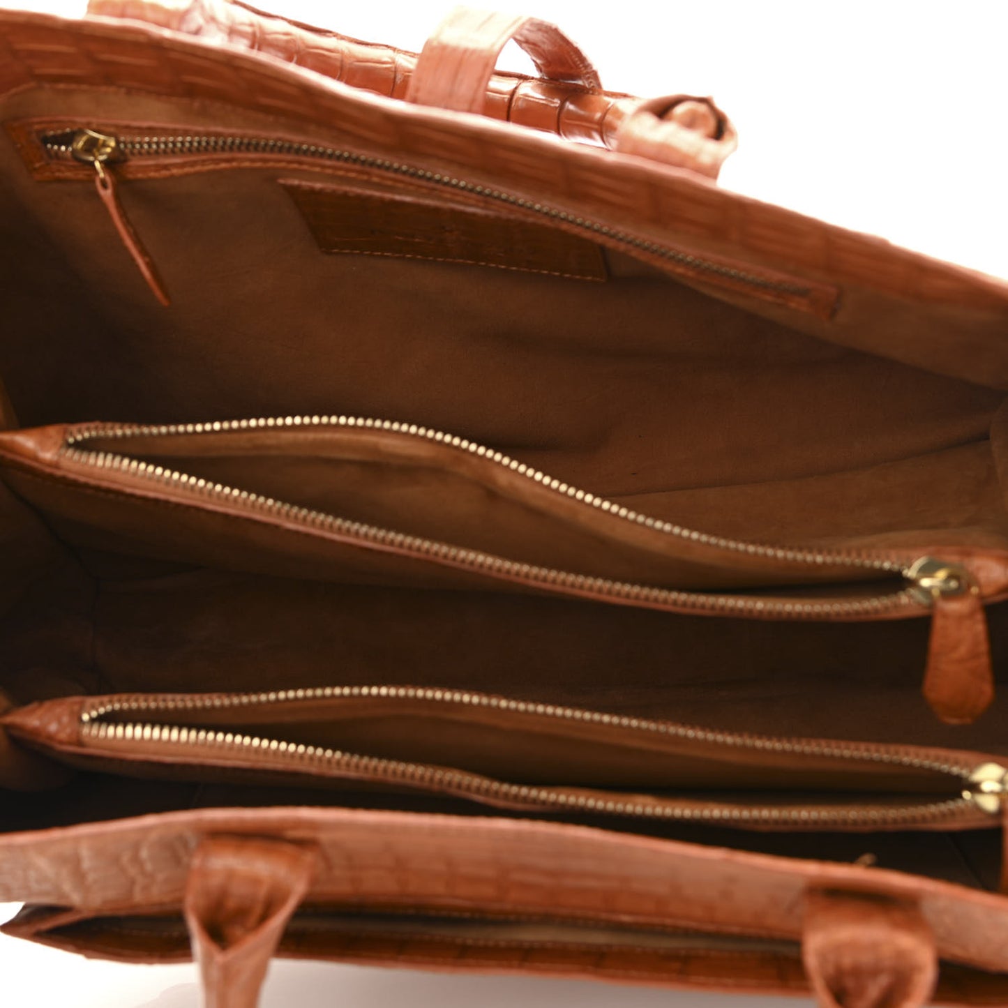 Crocodile Tote Brown