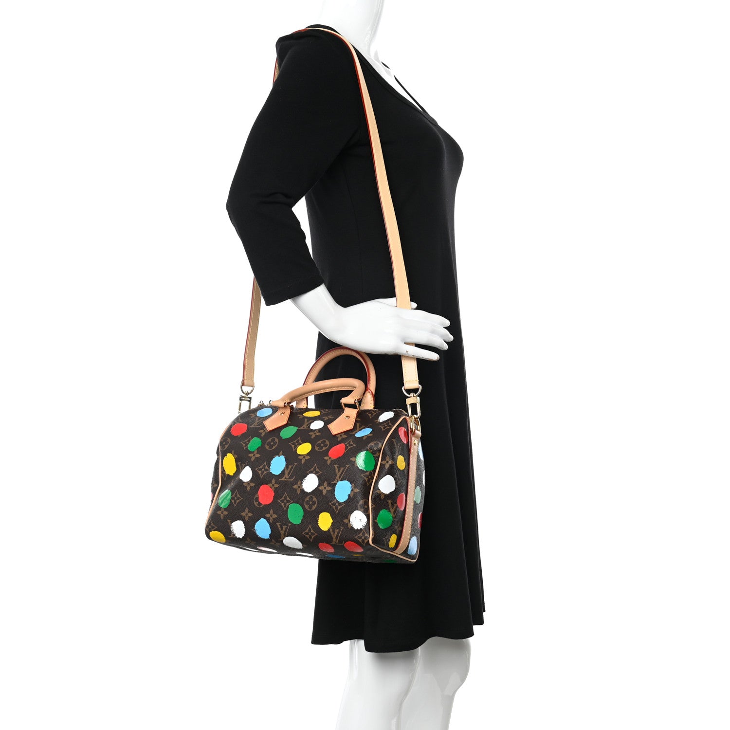 Louis Vuitton LV X YK Monogram Speedy Bandouliere 25 Multicolor 2 of 10