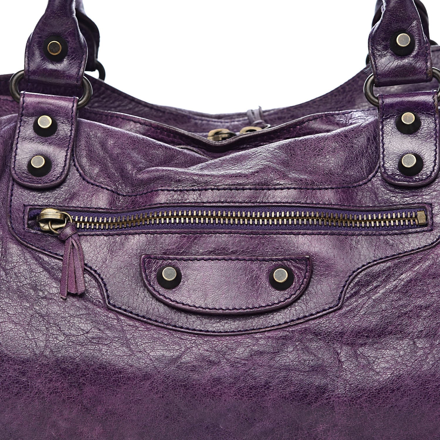 Balenciaga Agneau Classic Hardware City Raisin 18 of 18