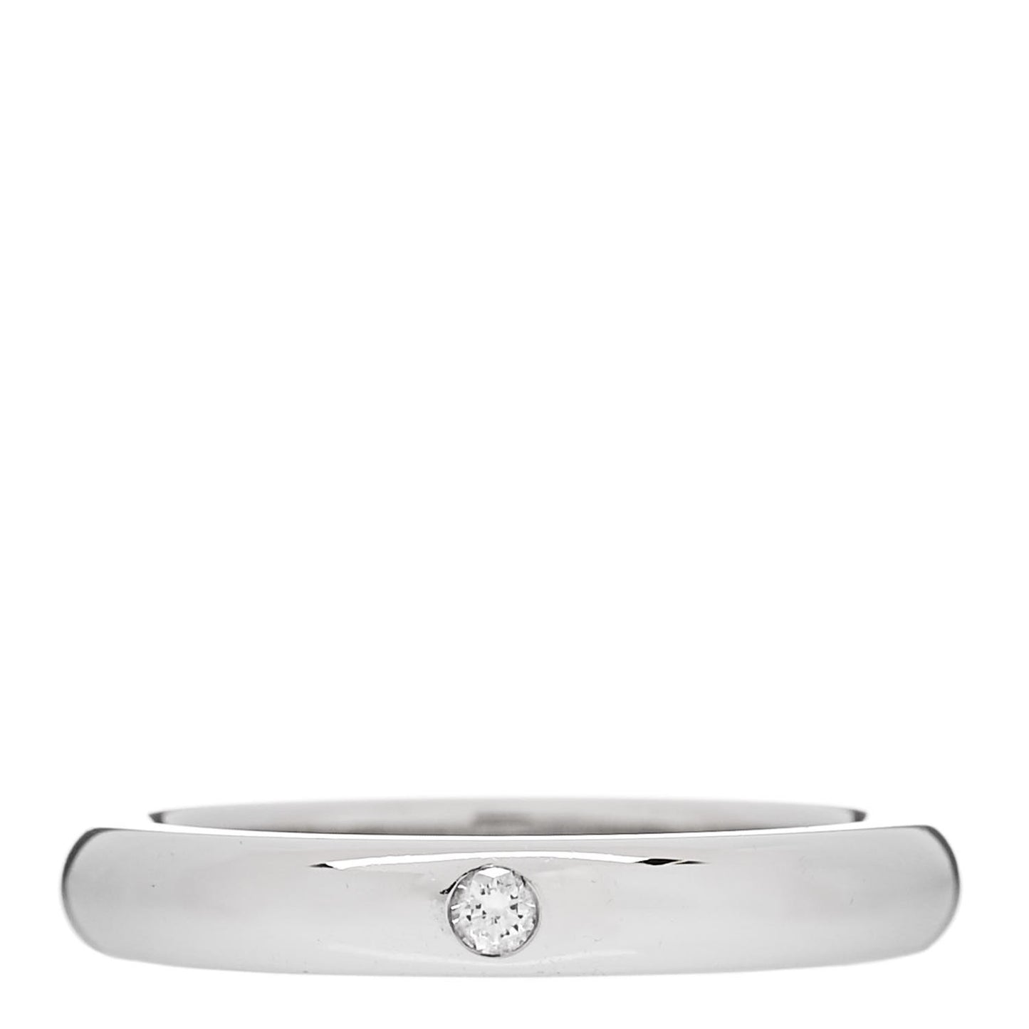 Platinum Diamond Elsa Peretti Band Ring 46 3.75