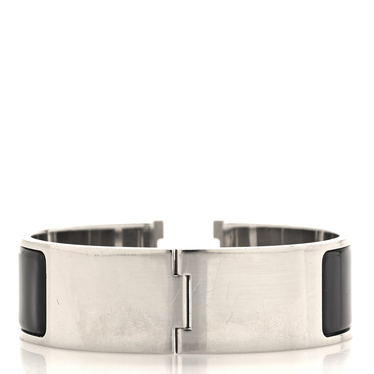 Enamel Wide Clic Clac H Bracelet GM Black