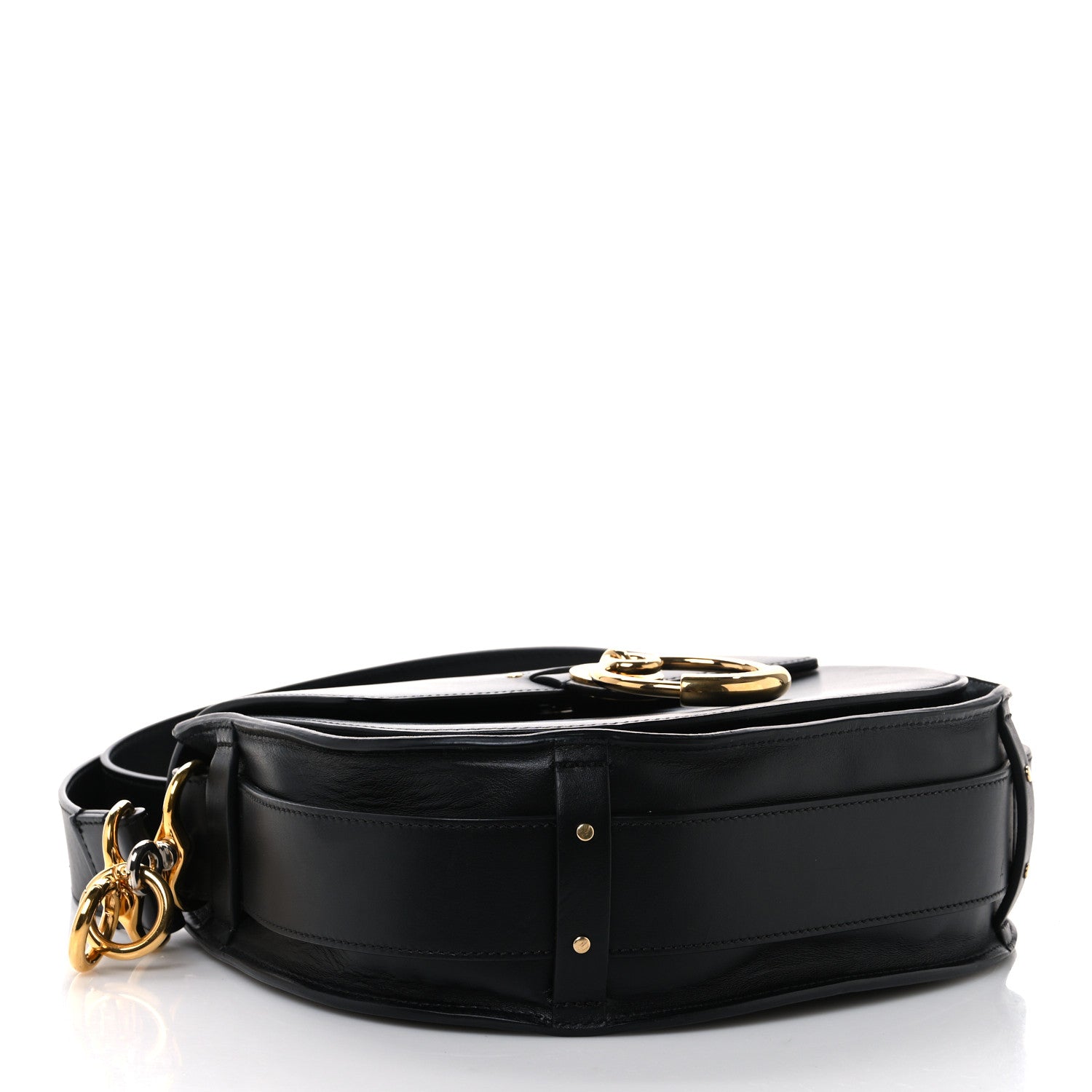 Chloe Calfskin Suede Large Tess Bag Black 4 of 10