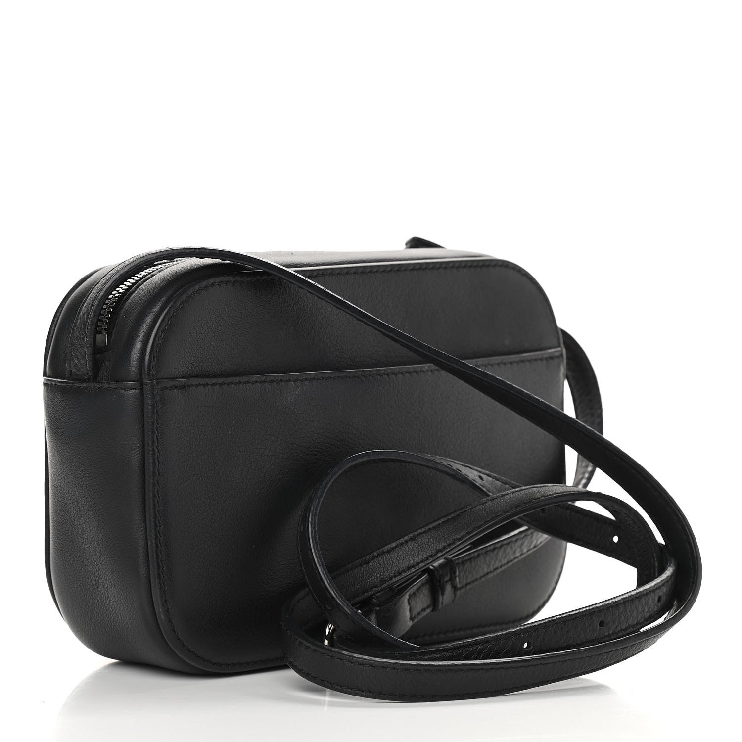 Balenciaga Calfskin Logo XS Everyday Camera Bag Black 3 of 10
