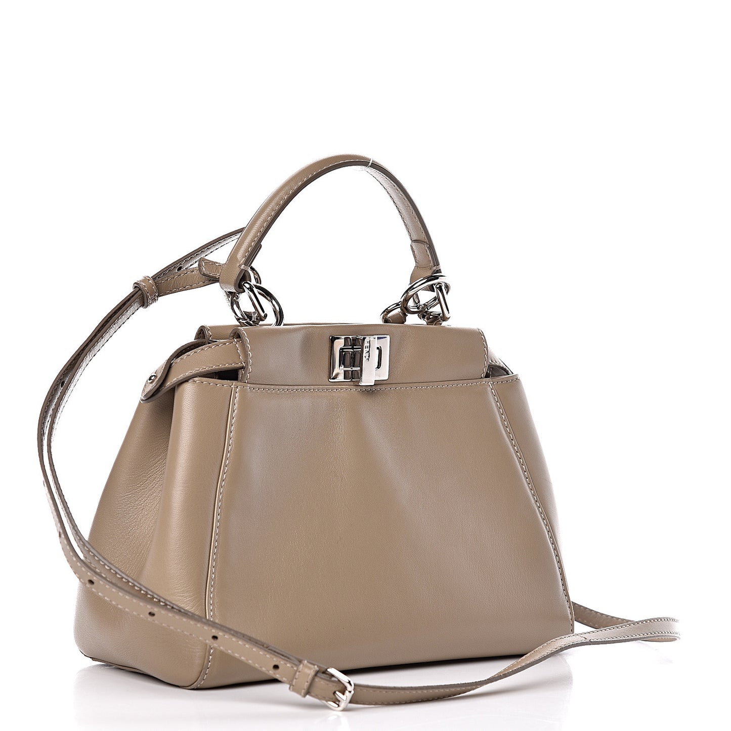 Nappa Mini Peekaboo Iconic Satchel Tortora