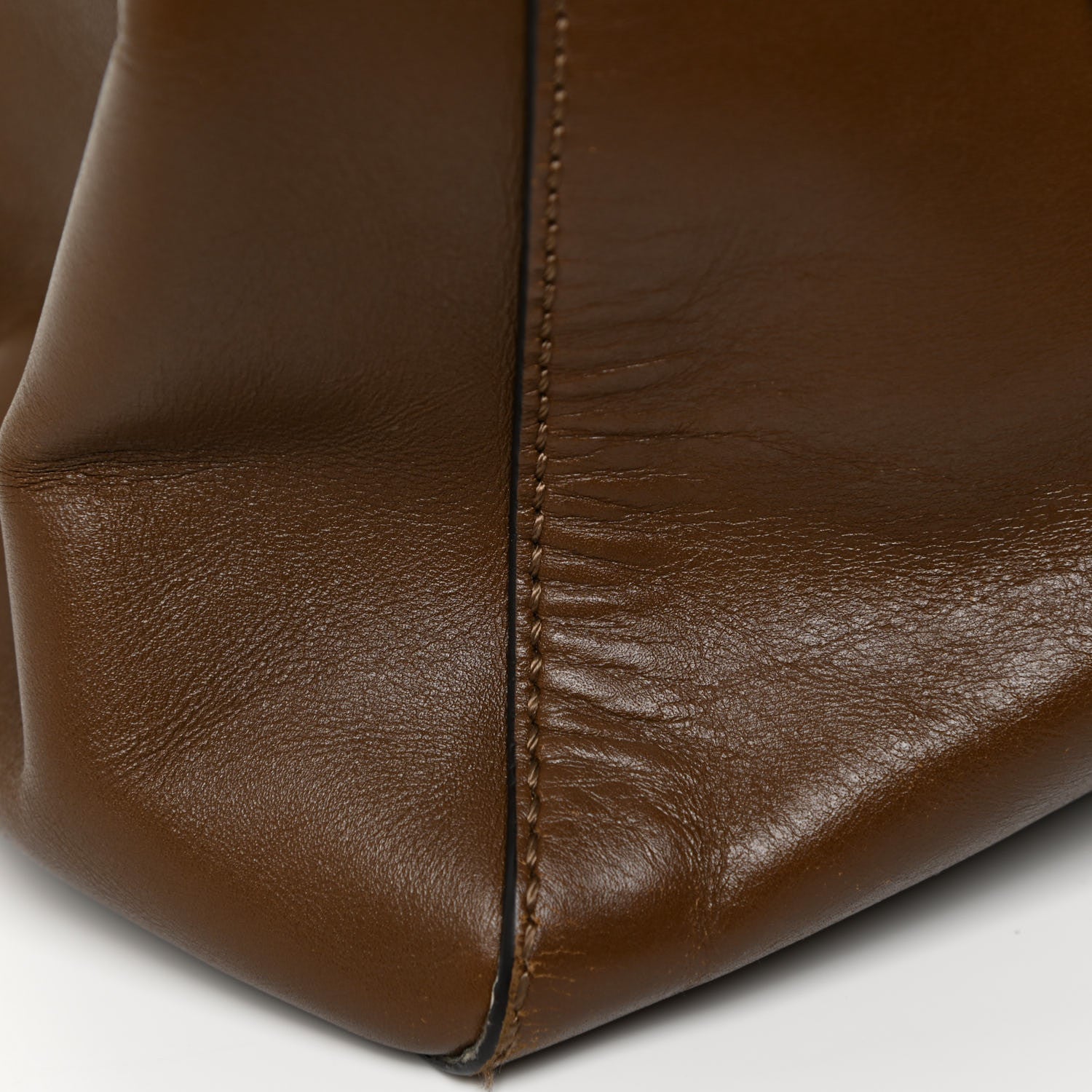 Fendi Vitello Morgan Fabric Jacquard Pequin Large Peekaboo Iconic Satchel Foresta Tobacco Black 16 of 26
