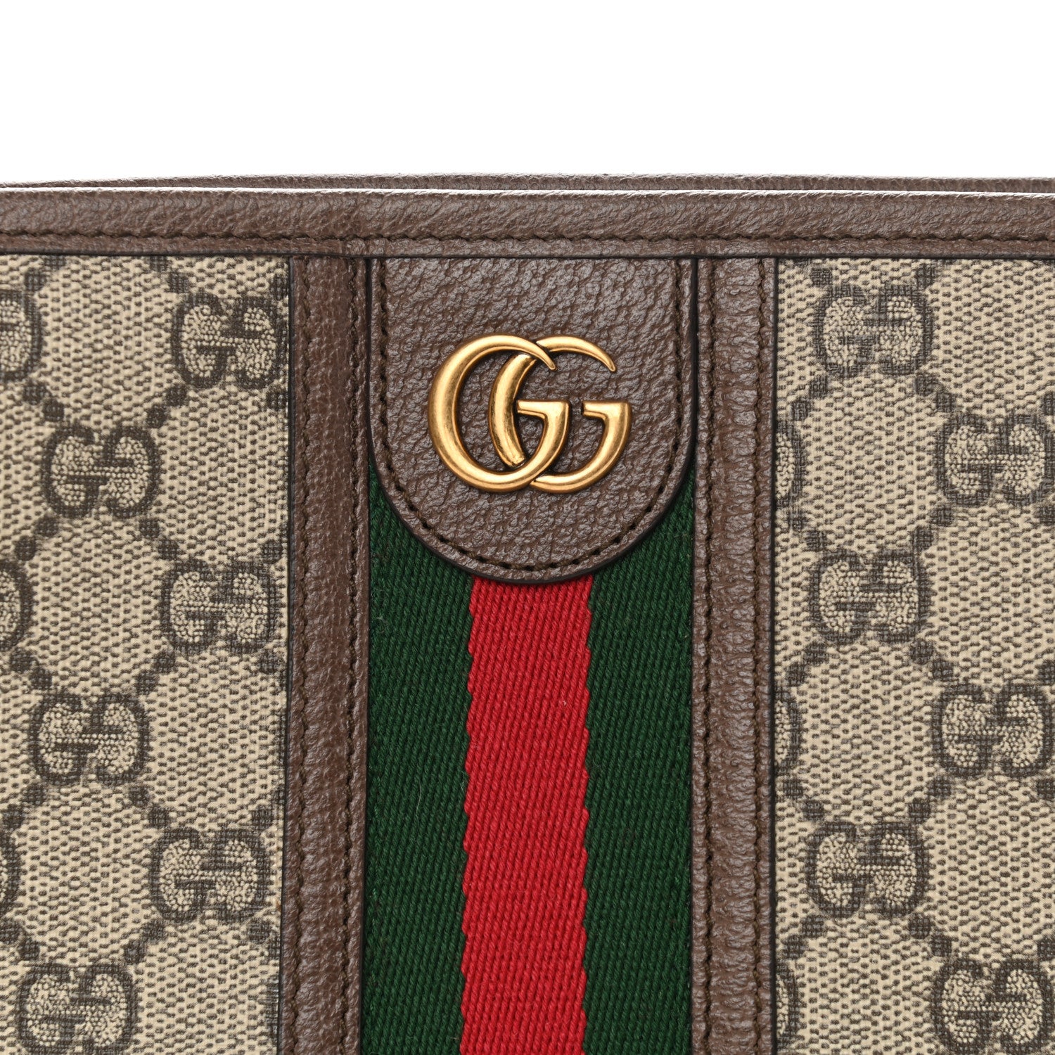 Gucci GG Supreme Monogram Web Ophidia GG Toiletry Case Beige New Acero 8 of 10