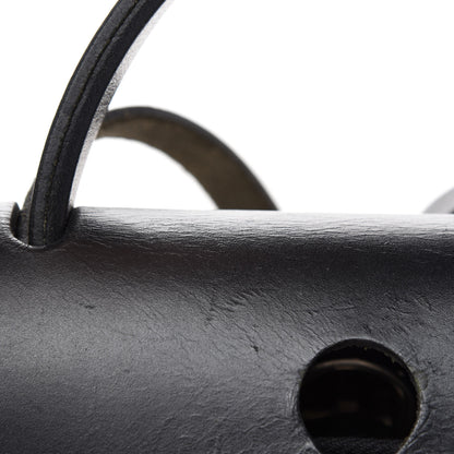 Hermes Toile Vache Calfskin Herbag 30 PM Black 22 of 26