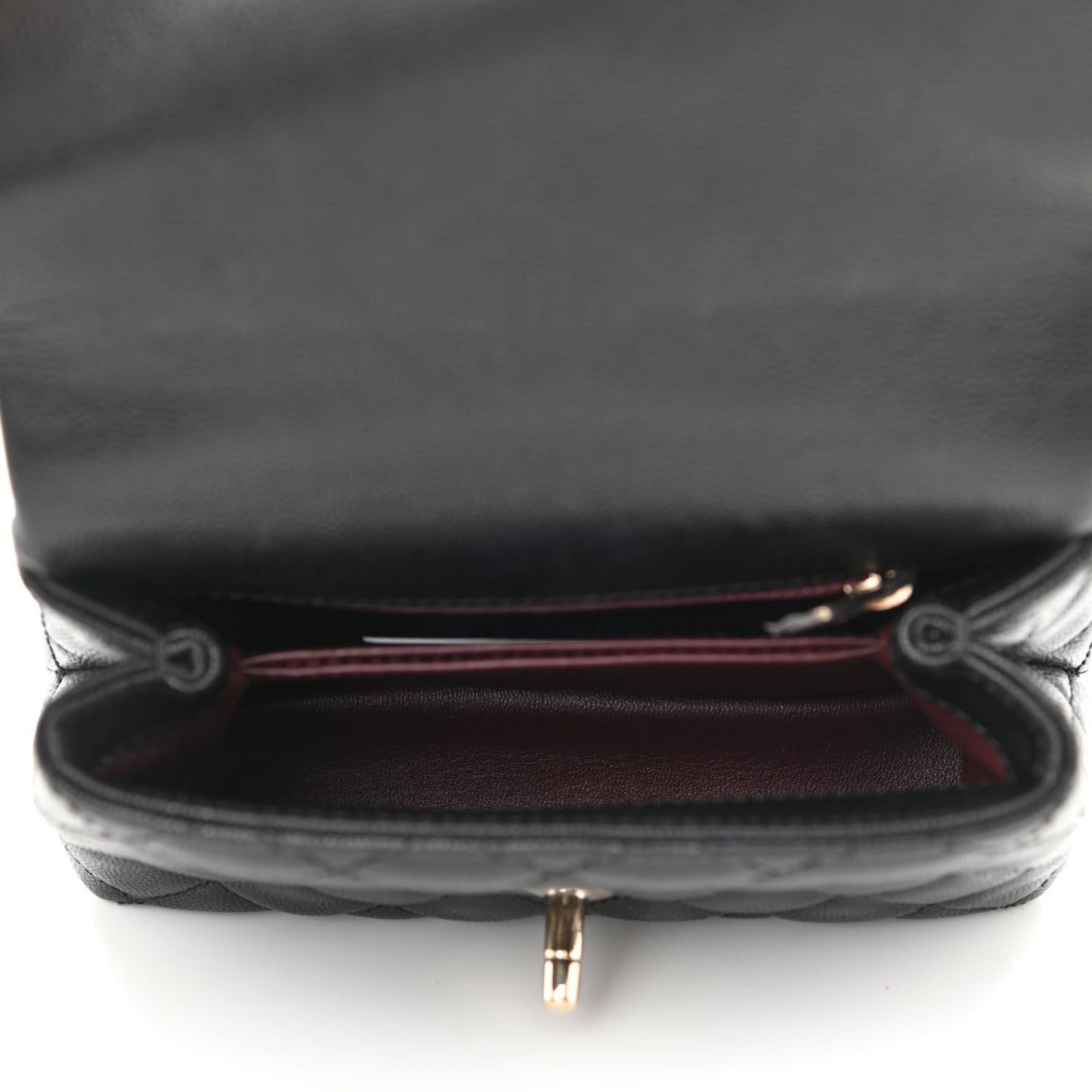 Caviar Quilted Extra Mini Coco Handle Flap Black