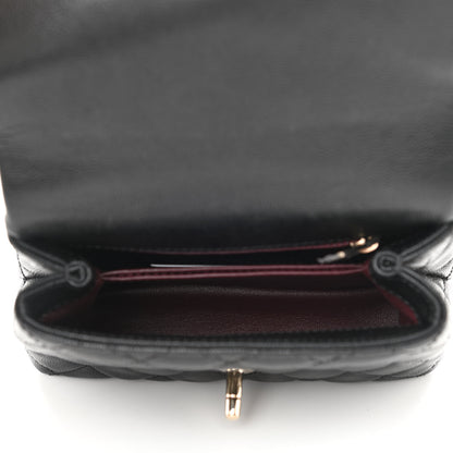 Chanel Caviar Quilted Extra Mini Coco Handle Flap Black 5 of 11