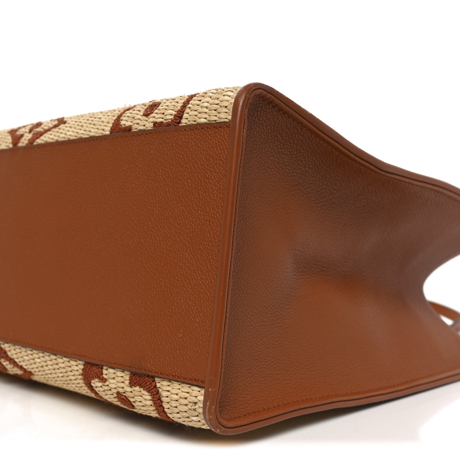 Louis Vuitton Raffia Calfskin Monogram Giant Onthego GM Tan 9 of 9