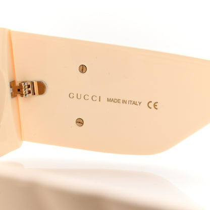 Gucci Acetate Rectangular Sunglasses GG0811S Ivory 6 of 6