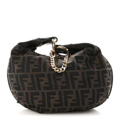 Fendi Zucca Small Chef Chain Hobo Tobacco 1 of 9