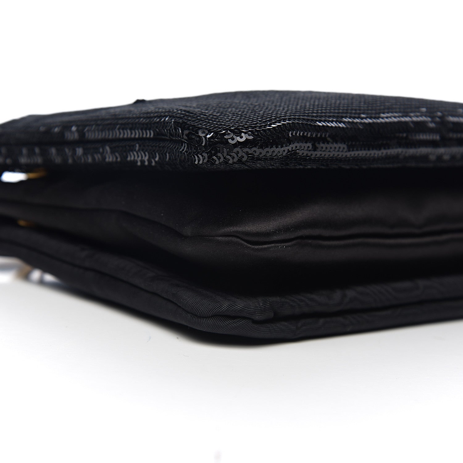 Celine Sequin Small Trio Crossbody Bag Black 7 of 8