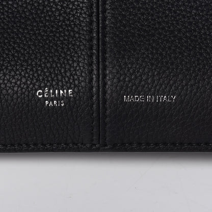 Celine Baby Grained Calfskin Medium Tri-Fold Bag Black 7 of 11