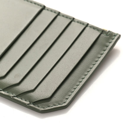 Saint Laurent Calfskin 5 Fragments Zip Pouch Card Holder Light Sage 8 of 9