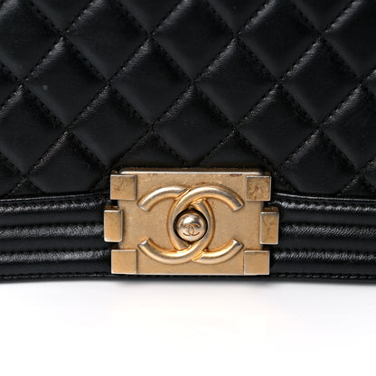 Chanel Lambskin Quilted Medium Boy Flap Black 8 of 29