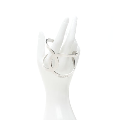 Chanel Metal CC Cuff Silver 2 of 5