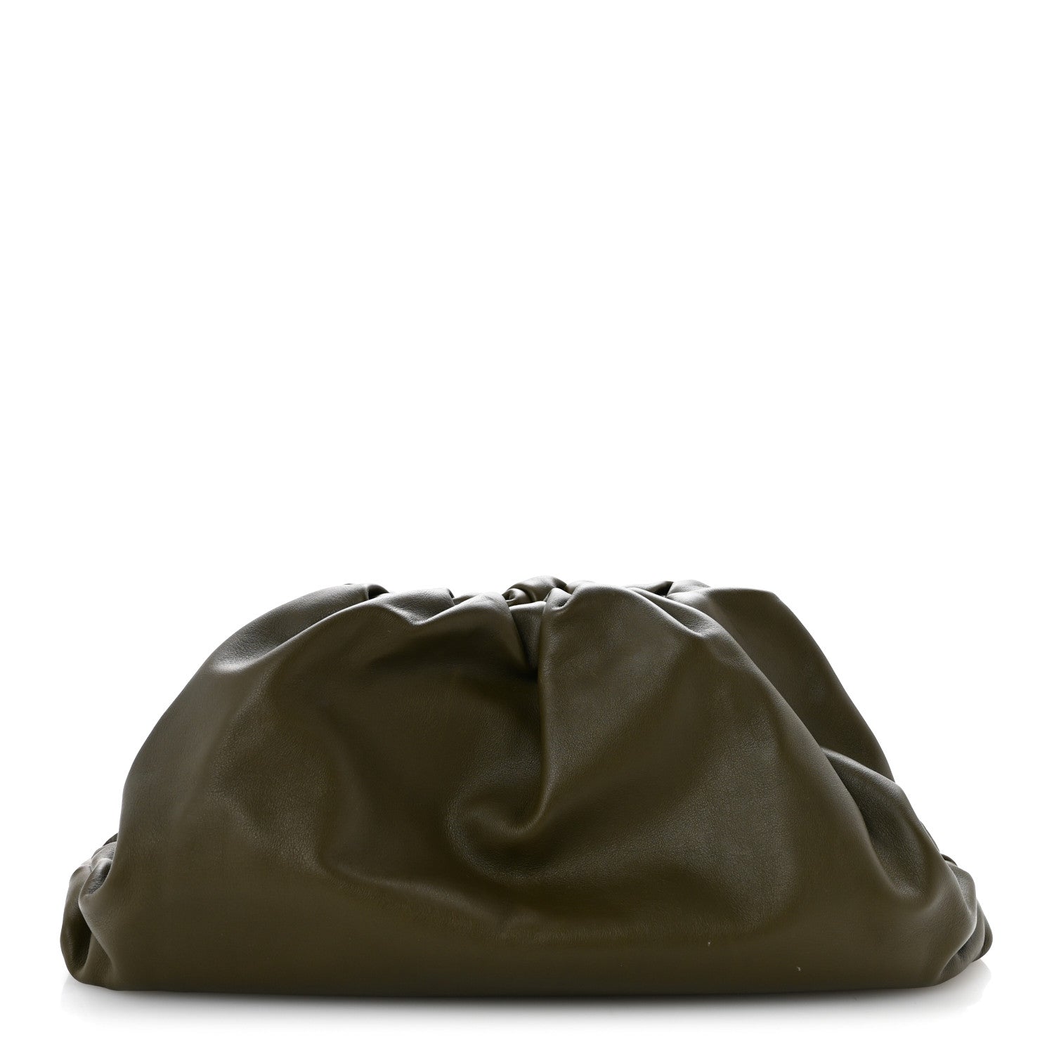Bottega Veneta Smooth Butter Calf The Pouch Oversized Clutch Mud 1 of 10
