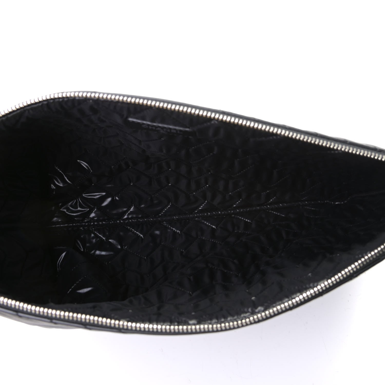 Chanel Lambskin Quilted Large Crossing Cosmetic Case Black 4 of 5