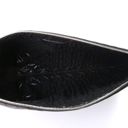 Chanel Lambskin Quilted Large Crossing Cosmetic Case Black 4 of 5