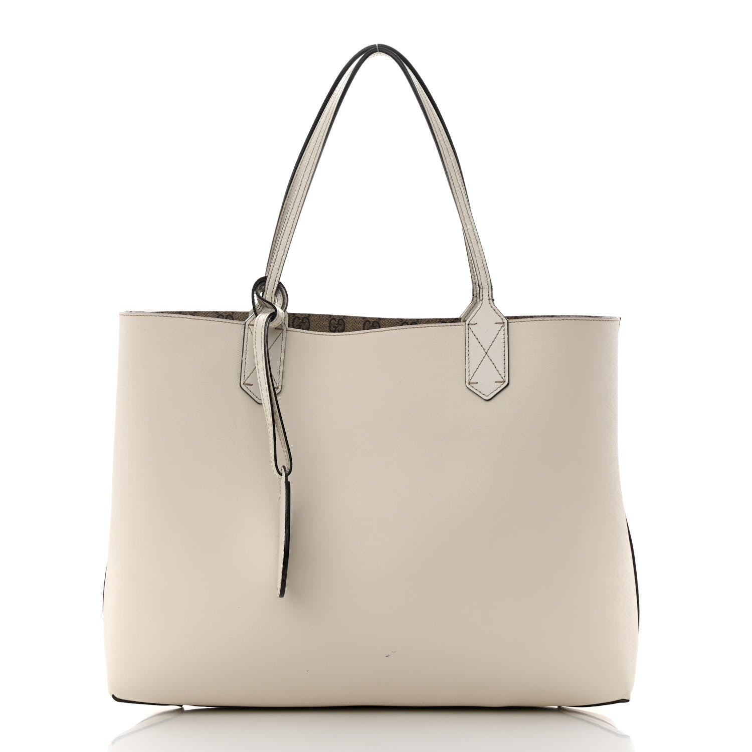 Gucci GG Supreme Monogram Medium Reversible Tote Beige White 3 of 23