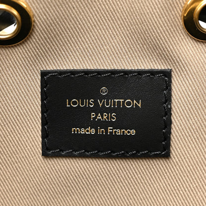 Louis Vuitton Cotton Monogram Embroidered Neonoe MM Beige Black 8 of 10
